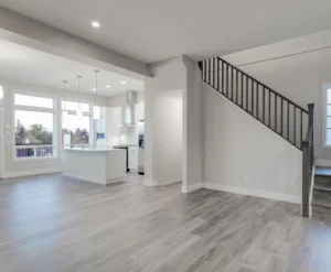 interior of a newly built custom home