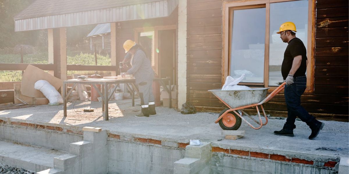 Residential accessory dwelling unit under construction beside an existing home | How Long Does It Take to Build an ADU?